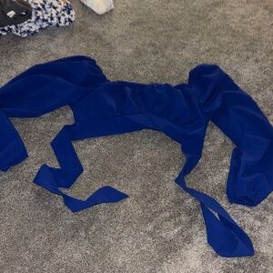 Elegant Blue Women's Top